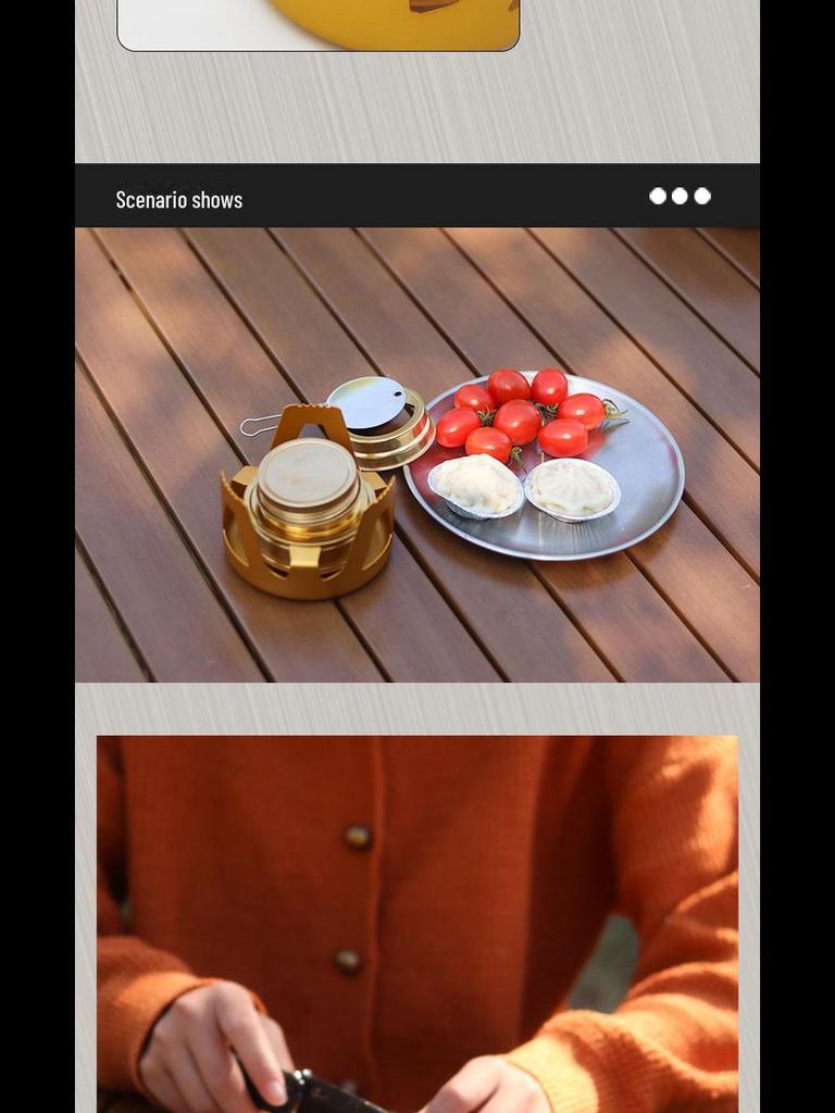 Windproof Portable Camping Alcohol Stove Set