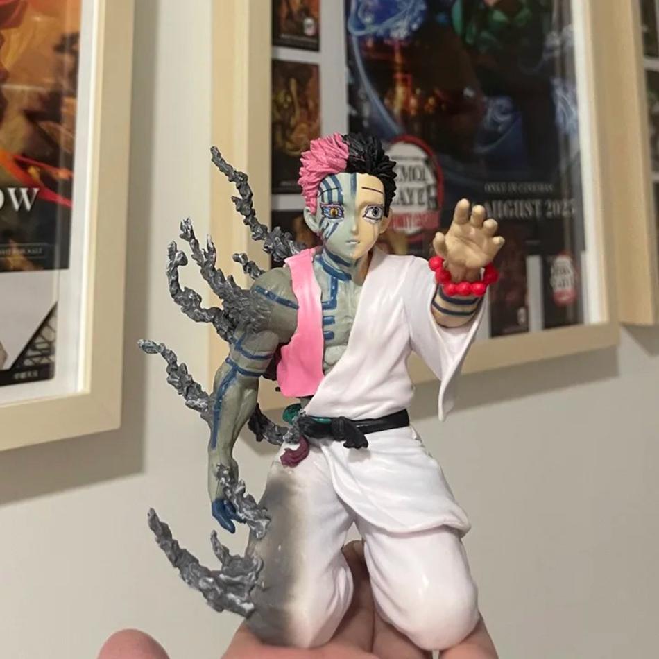 Anime 15cm Demon Slayer Figure Model Juuni Kitsuki Akaza Battle Figure Doll Kimetsu No Yaiba Desktop Decoration Collection Gifts