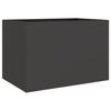 VidaXL Jardinière, Flower Box, Plant Pot, Flower Box, Raised Garden Planter for Patio Terrace, Black 841595