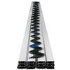 Spring Wire and Lock Channel, 6.56ft Spring Lock & U-Channel Bundle for Greenhouse, 40 Packs PE Coated Spring Wire & Aluminum Alloy Channel,Plastic