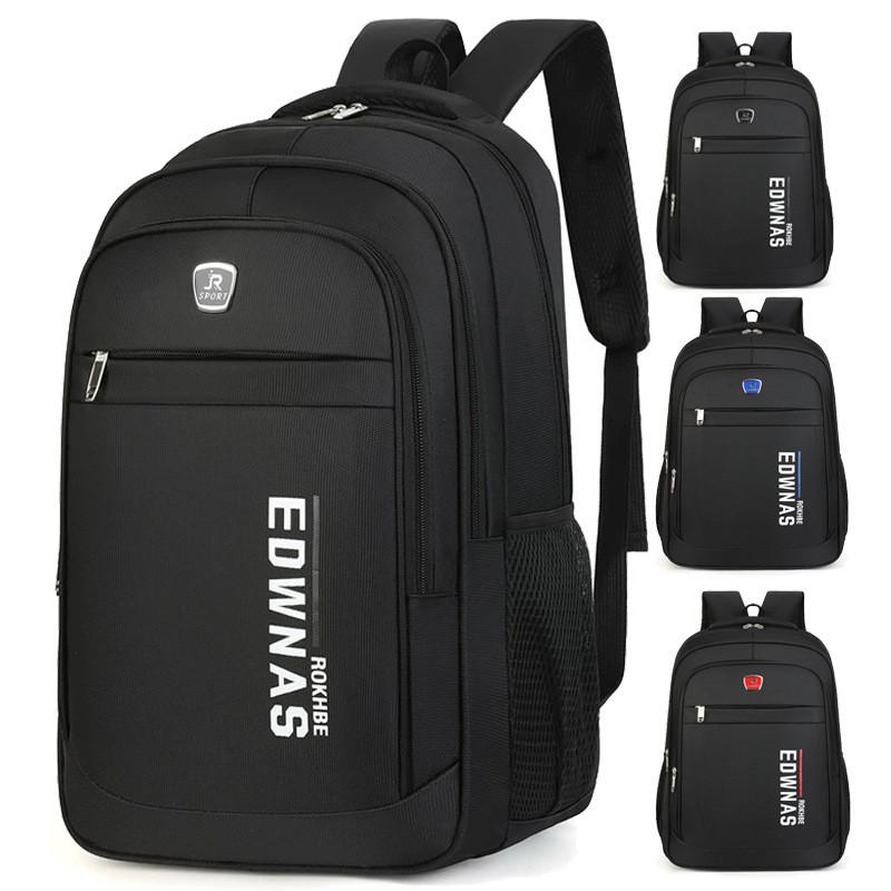 Oxford Canvas Travel Edwnas Letter Print Backpack With Breathable Design For Men And Women