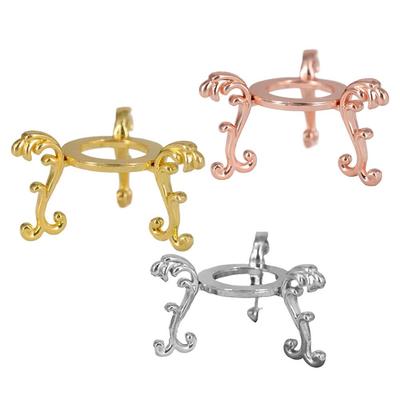 Crystal Ball Metal Base Figurine Display Stand Handicraft Sphere Stone Support Holder Desktop Ornament Base Photography Prop