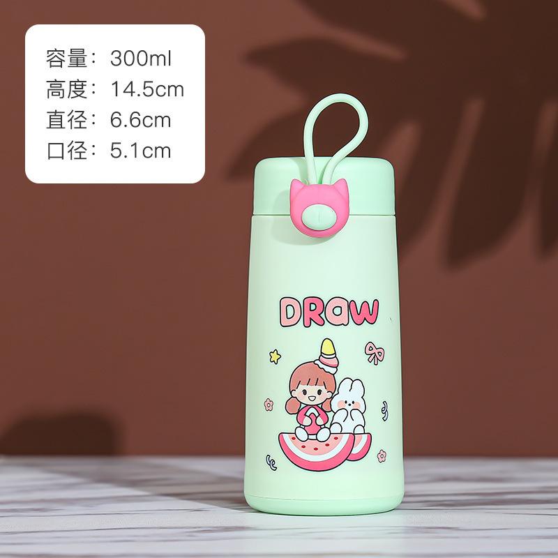 

300 мл бутылка для воды, милая стеклянная чашка с крышкой, портативная чашка для воды, рекламная чашка и чашка для подарка на день рождения, настраиваемая чашка для воды, кружка 300ml