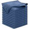 AYO Microfiber Kitchen Cloths, 12 Count (approx. 31 X 31 Cm), for Dish Towels, Kitchen Cloths, and Car Wash Towels (Gray)