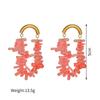 Fashion Trend Color Irregular Tassel Earrings Bohemian Wind Ear Stud Elegant Stud Earring  Women