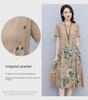 Sommer 2022 Retro Print Lockeres A-Linien-Kleid für Damen: Schmeichelhaft, lässig und leicht