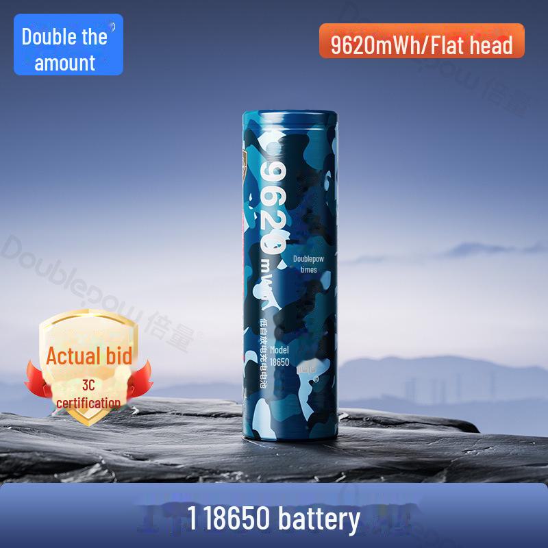 High-Capacity 18650 Rechargeable Lithium Battery 3.7V for Flashlights & Power Tools