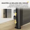 Retractable Dog Barrier 0-140 Cm Safety Barrier with Locking Switch for Doors and Stairs Black