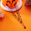 Minimalistyczny Naszyjnik Halloweenowy Vintage Czarny Kryształ Kropla Krwi Frędzle Wielowarstwowa Gotycka Biżuteria Dla Kobiet Mężczyzn Elegancki Prezent na Imprezę