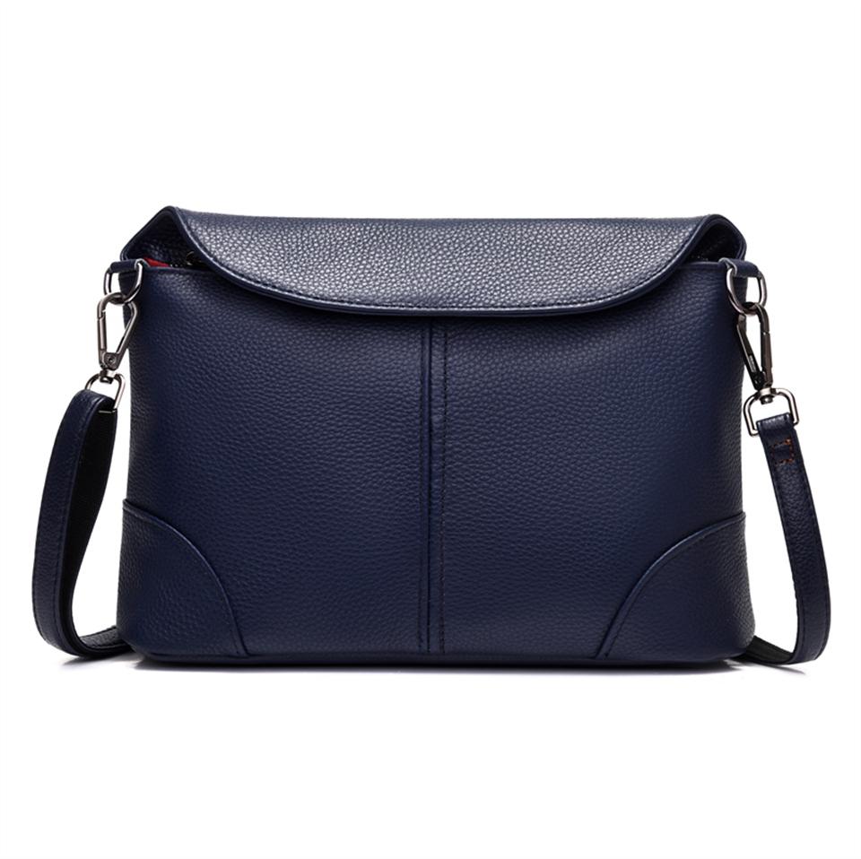 Luxury Genuine Cowhide Leather Handbag for Women Designer Small Crossbody Shoulder Messenger Bag
