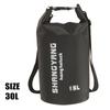 Outdoor PVC Dry Sack Bag Waterproof 10L 20L 30L Motorcycle Bag Shoulder Bag for Diving Swimming Hiking Driving Travel Kits