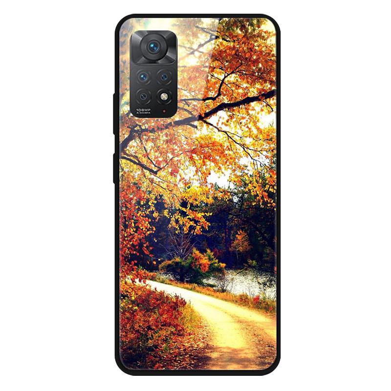 Fashion Glass Cover For Xiaomi Redmi Note 10 / Note 11 / Note 12 Case Tempered Glass Covers for Xiaomi Redmi Note 12 4G Case