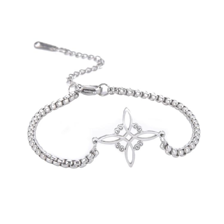 Браслет «Узел ведьмы» для женщин Из нержавеющей стали Украшение «Узел ведьмы» Подарок