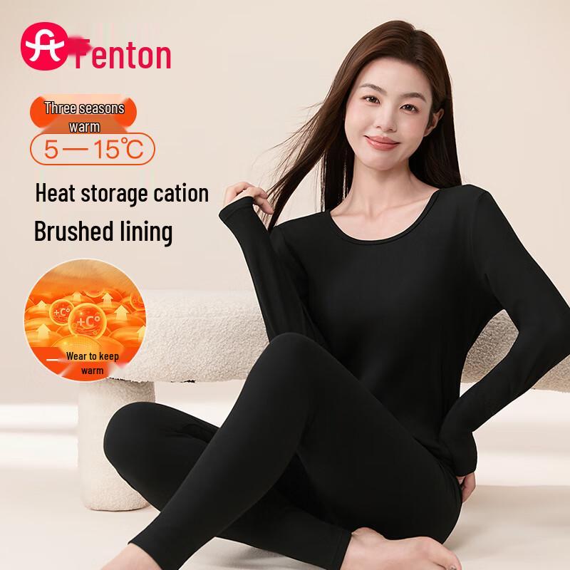 Fenteng Couple's Soft Fleece Thermal Base Layer Set