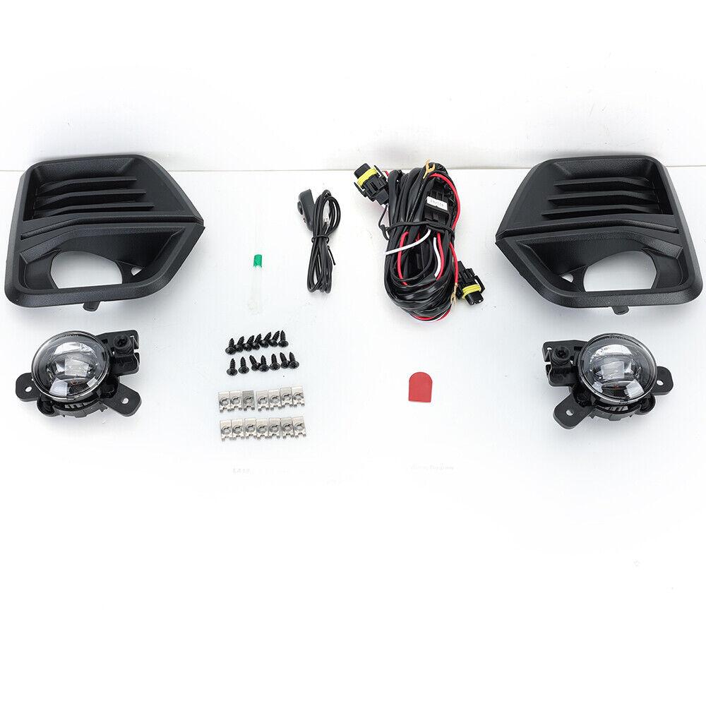LED Front Bumper Fog Light Lamps w/ Cover & Wiring For Chevy Colorado 2023 2024