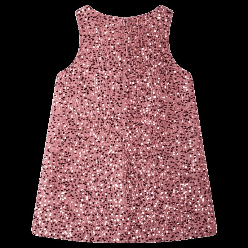 Mucmukn Padded Sequin Velvet Bow Princess Dress