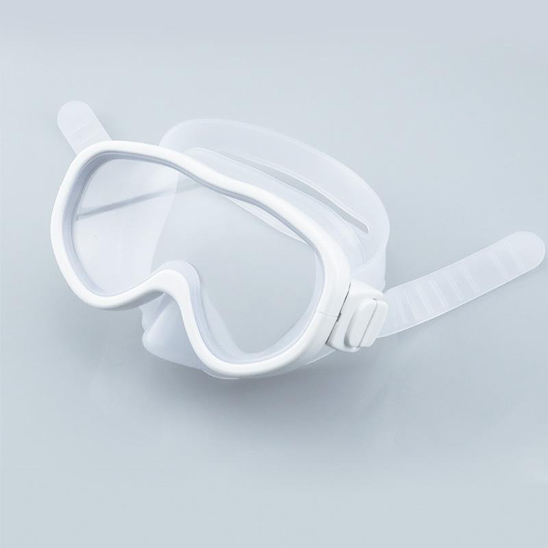 

Маска для дайвинга, очки для плавания, акваланг, трубка, ПВХ, обтюратор, стекло ПК, панорамный HD, для детей и молодежи, противотуманный, с защитой от запотевания и носовым чехлом белый