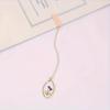Zinc Zinc Alloy Pendant Bookmark Pendant Literary Crystal Book Clip Flower Bookmark  Book Lovers