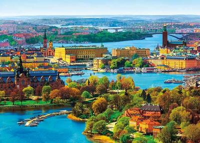APPLEONE Nordic Stockholm Old Town Jigsaw Puzzle X 38 Made In Japan 500-262 Brilliance (Sweden), 500-Piece (53 Cm),