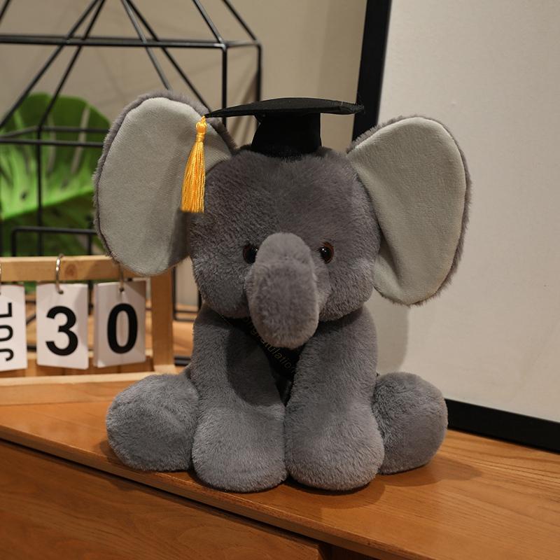 28cm Cute Cartoon Lion Plush Toys Stuffed Animal Doctor Elephant Kids Birthday Gift Pillow Fox Home Living Room Graduation Gifts