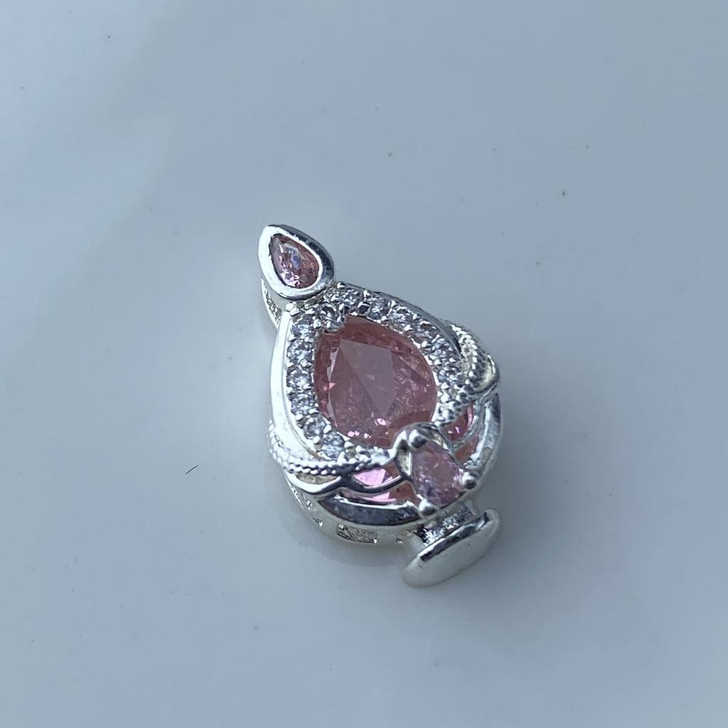 Vibrant Diamond Zircon Tulip Clavicle Chain Spacer Beads Charms