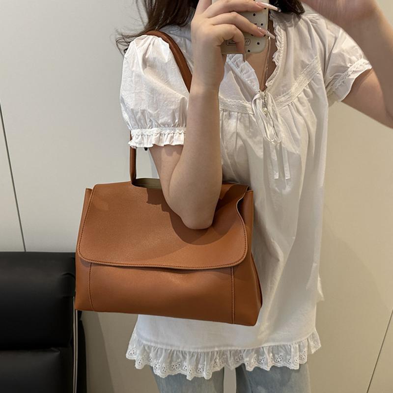 Single Shoulder Bags for Women Large Hobo Shopper Bag Solid Color Quality Crossbody Handbag Lady Travel Tote Bags