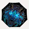 1pc Wolf Head Automatic Open/close Folding Umbrella, Compact Portable Travel Umbrella,Durable Construction Yy250814157