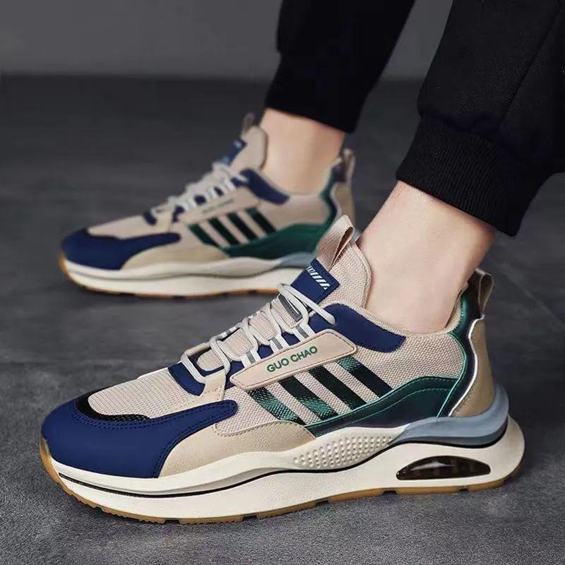 Men's shoes sports shoes fashion casual versatile non-slip new running shoes men's breathable fly-woven mesh trendy shoes