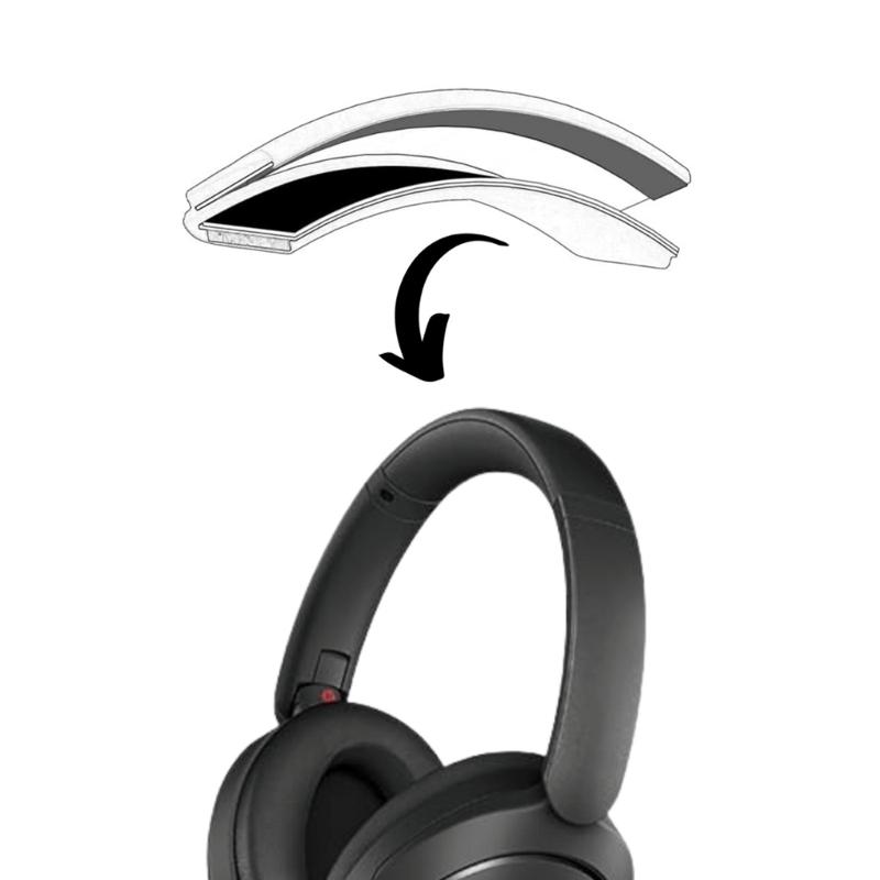 Headband Cushion Cover Quick Installation for WH-XB910 Headphones Synthetic Leather Padding