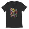 Dean Russo Pit Bull Some Angels Have Fur Instead of Wings V-Neck T-shirt Colorful Neon Dog Art Pet Lover Dog Mom or Dog Dad Gift Idea Tee
