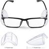 MELASA 30 Pairs Safety Glasses Side Shields For Prescription glasses, Eye Protection Glasses Shields, Fits S to L Eyeglasses