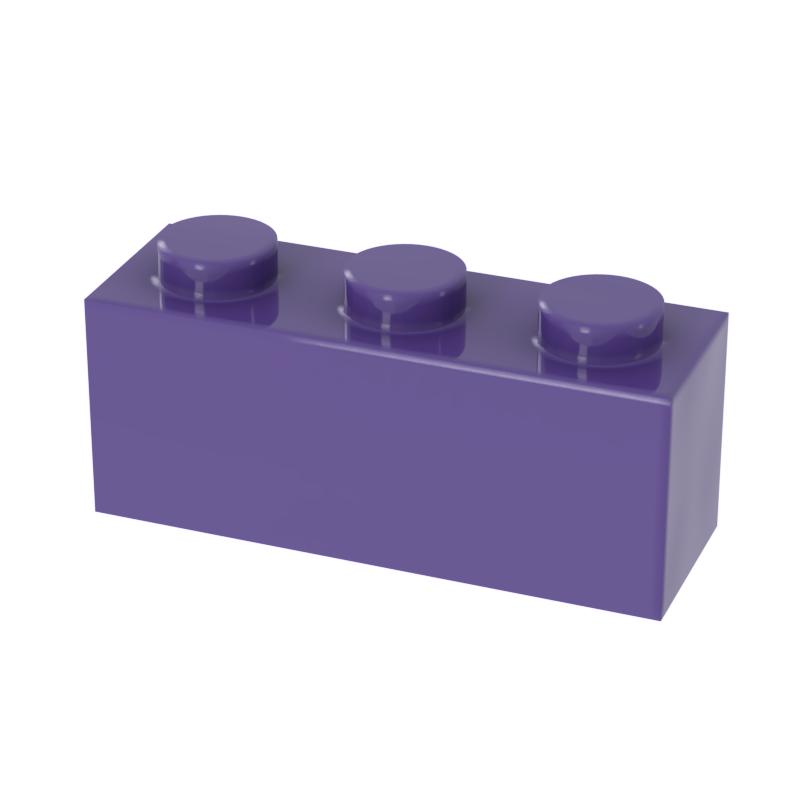 [FunBrick] 20/50/100PCS 1x3 Dots 50PCS DIY Building Blocks 1*3 Dots Bricks Educational Creative Size Compatible With 362
