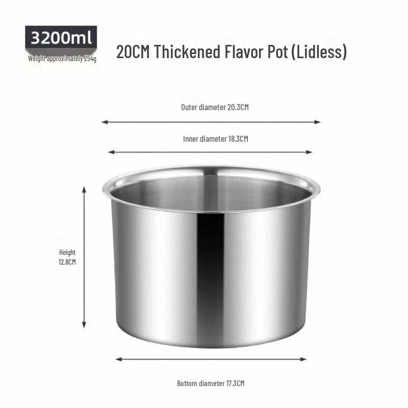 ZISIZ Stainless Steel Oil Pot with Lid
