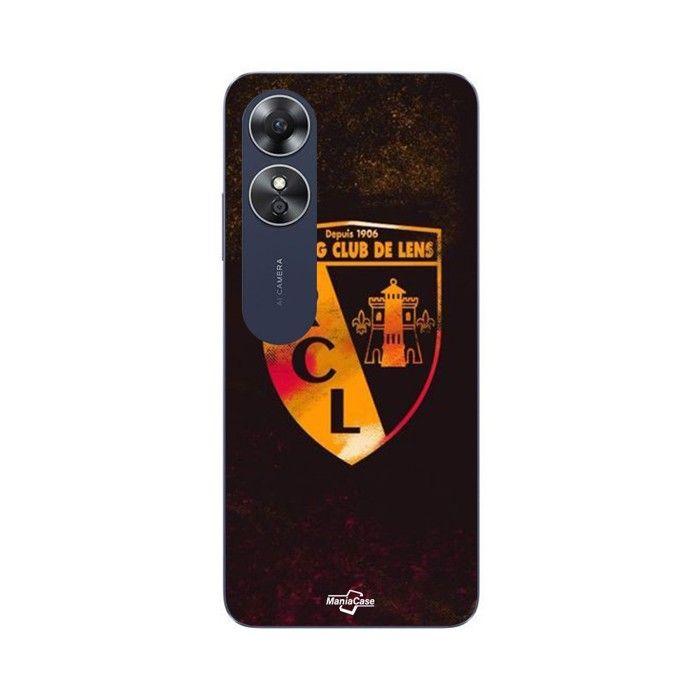 Coque de téléphone - MANIACASE - Oppo A17 - Silicone TPU - Souple - RCL lens orange noir