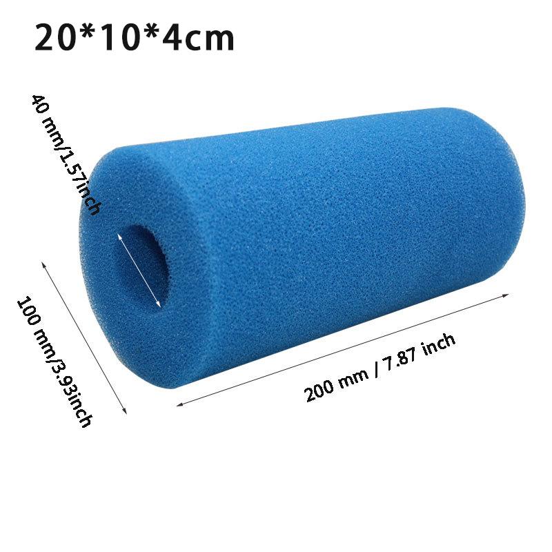 3Pcs Swimming Pool Filter Foam Reusable Washable for Intex S1 Type Pool Filter Sponge Cartridge Suitable Bubble Jetted Pure