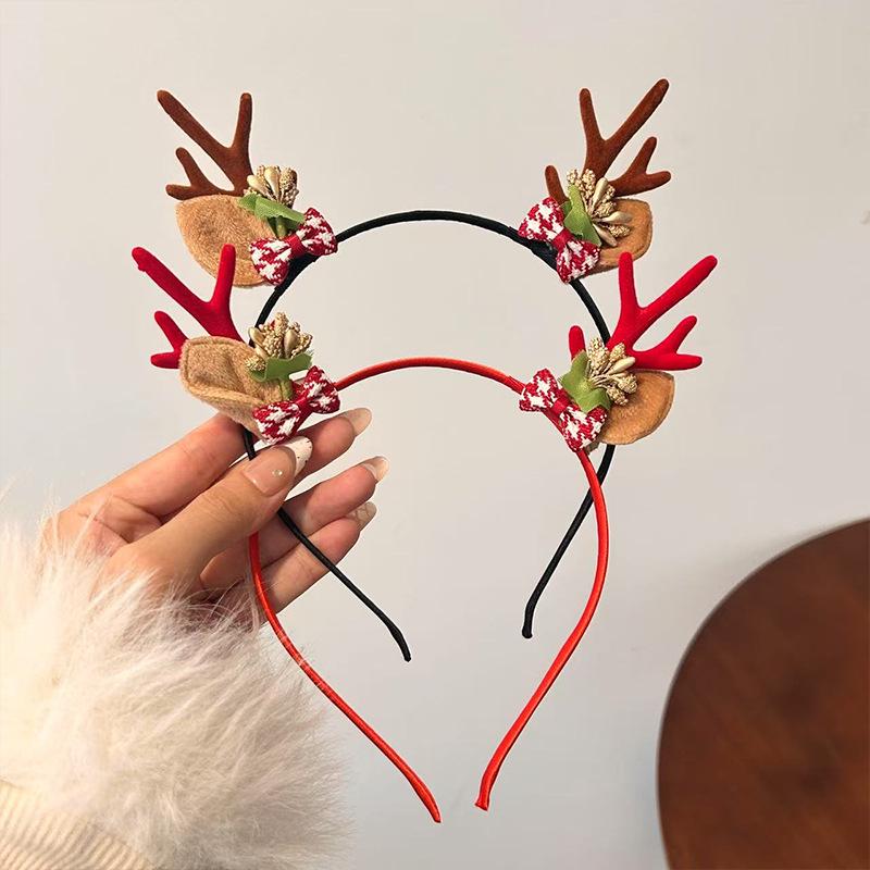 Mori Style Reindeer Antler Fairy Headband: Women's Christmas Hair Clip Decoration Props