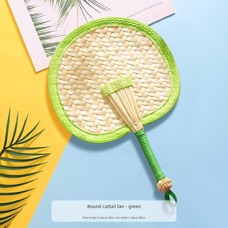 Summer Portable Large Palm Leaf Fan, Traditional Style for Children and Babies, Summer Cooling Hand Fan, Small Banana Leaf Fan