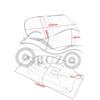 Harley XL883 XL1200 X48 Motorcycle Rear Passenger Seat Cushion & Bag