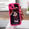 Wuthering Waves Chisa Phone Case for iPhone 17 16 15 14 13 12 11 Air Pro Max Plus Red Soft TPU Shockproof Cover
