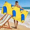 Marge Simpson Art Print Beach Towel, Large Soft Quick Dry Towel for Beach Camping Swimming