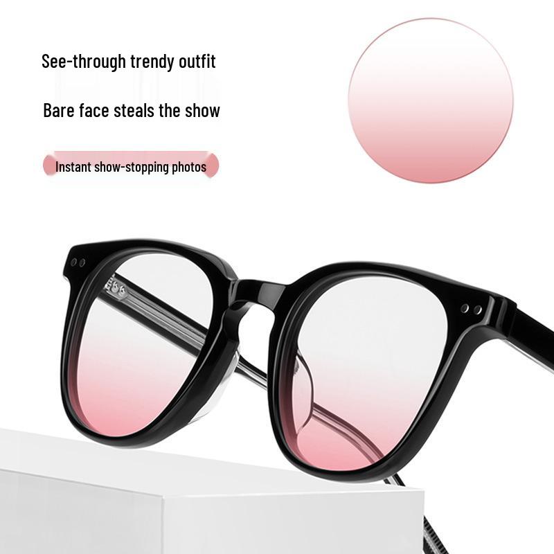 Blush Myopia Aspheric Eyeglass Lenses - Anti-Blue Light, Prescription Compatible, Korean Style Trend.