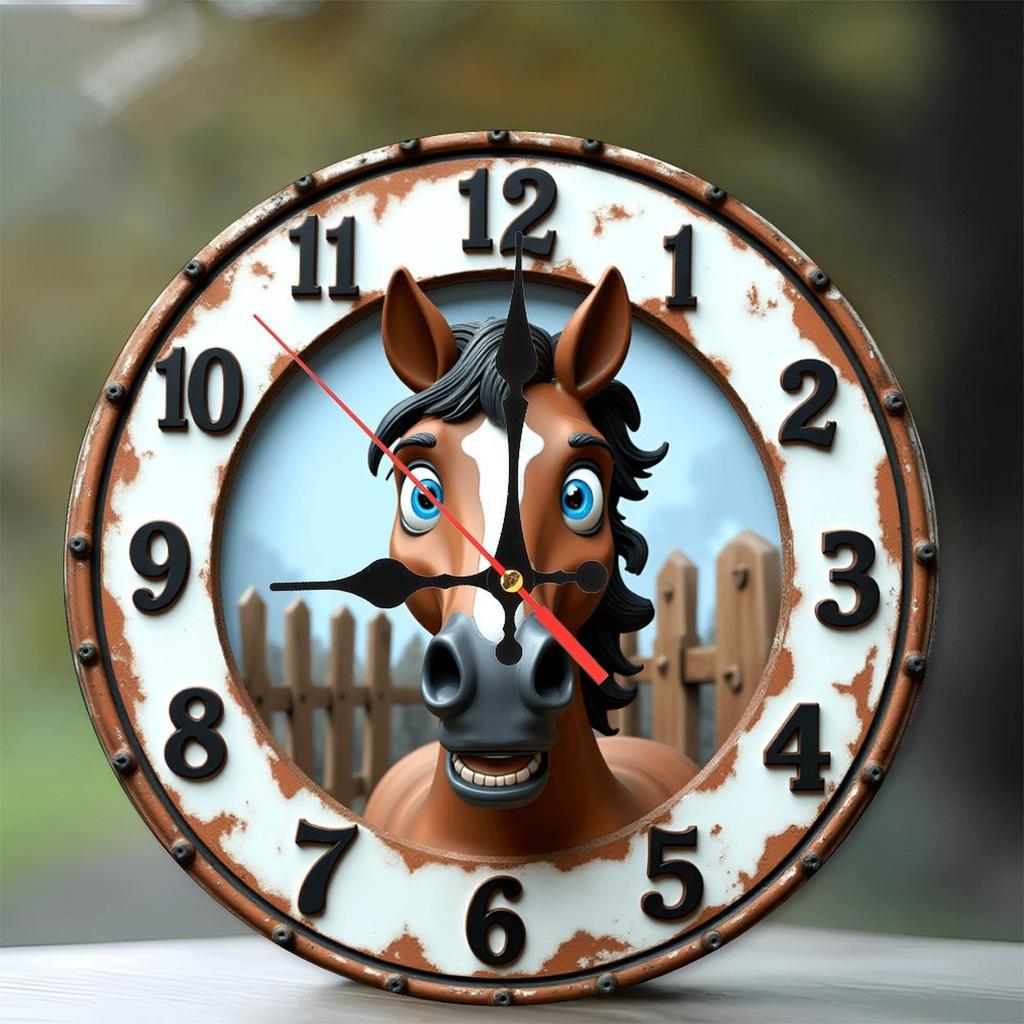 Personalized 10 Inch Round Wood Wall Clock for Home, Office, and Business Decor