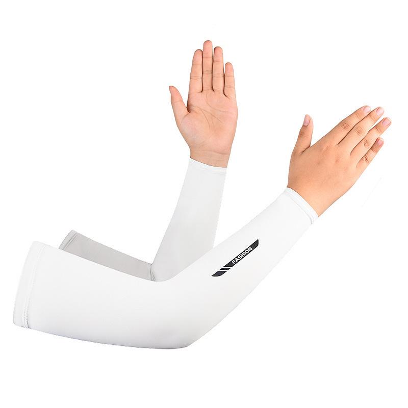 Unisex Rękawki na Pół Palca z Jedwabiu Lodowego z Ochroną UV - Oddychające, Nylonowe Rękawki na Ręce do Sportów na Świeżym Powietrzu i Jazdy