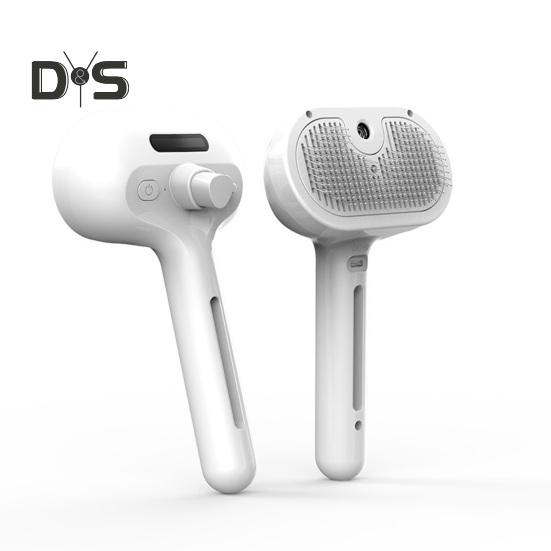 Cat Steam Brush for Shedding Rechargeable Spray Hair Removal Comb with Water Tank And Release Button Steamy Pet Grooming Brush for Cats Dogs