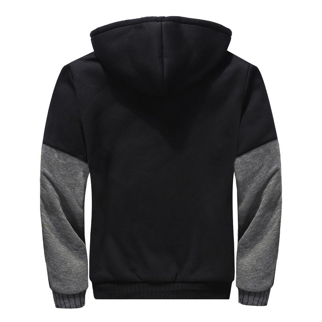 Men's Pullover Winter Workout Fleece Hoodie Jackets Full Zip Wool Warm Thick Coats