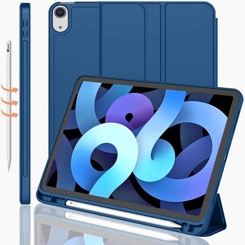 iPad Air 11-inch 4/5 Tri-Fold Protective Case with Pencil Slot TPU Soft Case Model Xst-010