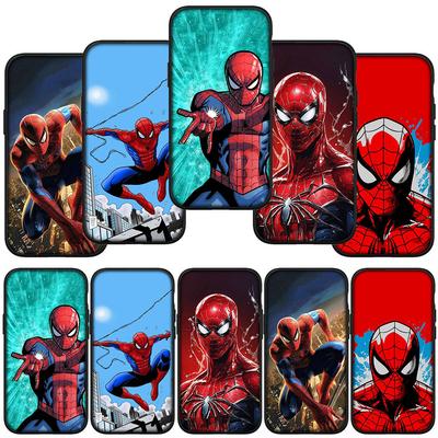 For iPhone 16 15 X XR Samsung Galaxy S24 S23 Plus Xiaomi Redmi Note 13 12 11 Pro Max 9 14 OPPO Huawei Cover SpiderMan Red Marvel Spider Man Phone Case
