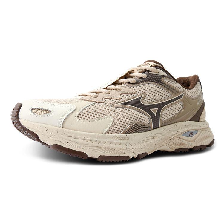 Mizuno Yongpu Coffee X  Racer S Series Retro Trend Shock Absorbing Non-Slip Wear-Resistant Breathable Low-Top Running Shoes Unisex sneaker D1GH223517
