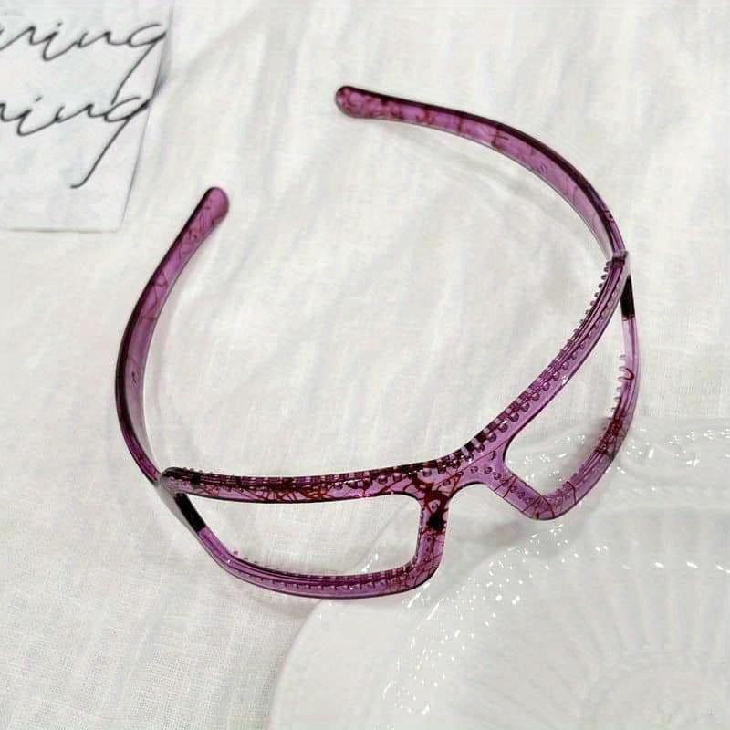 Chic Bow-Knot Glasses Headband for Women - Non-Slip, Fashionable Hair Accessory with Teeth for Secure Grip
