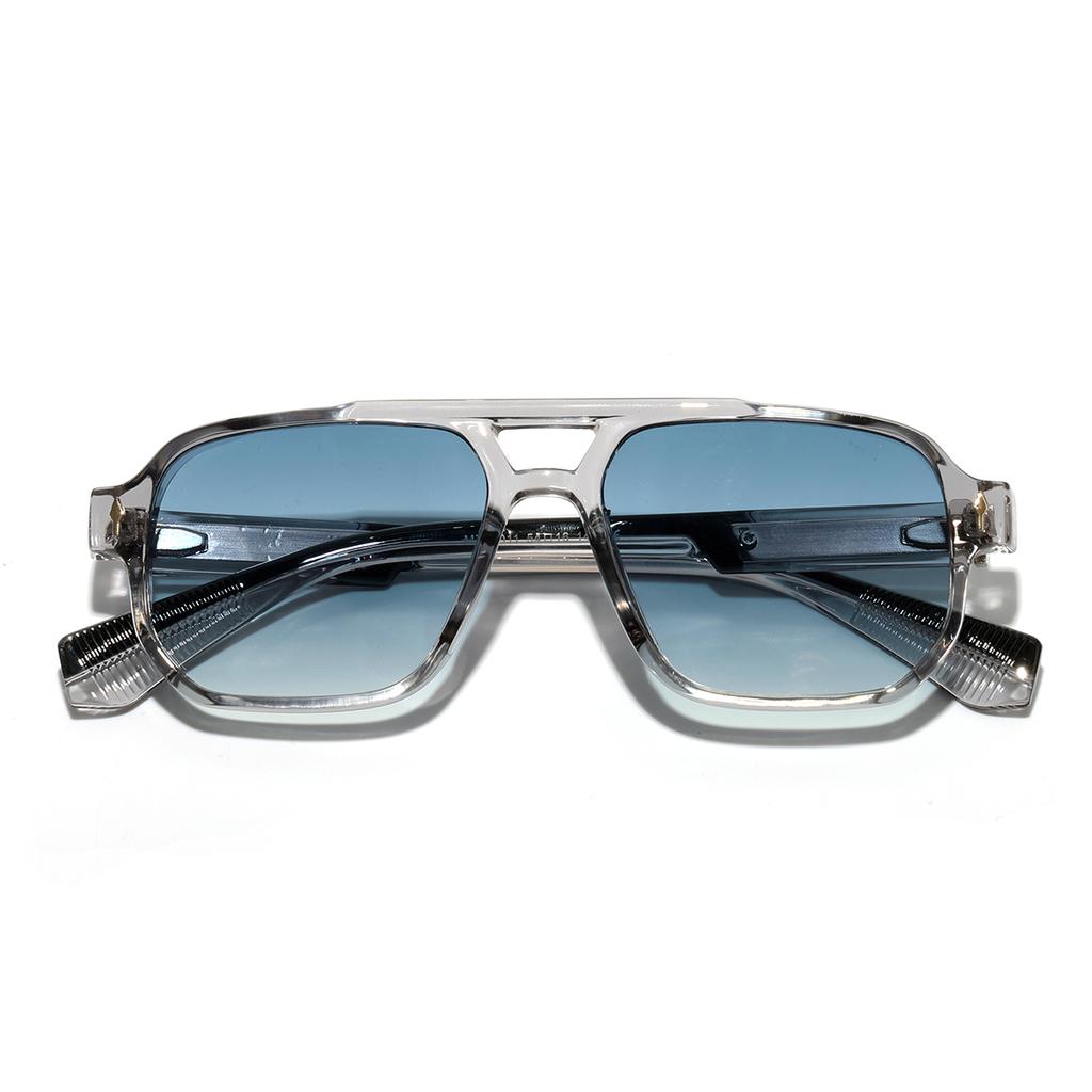 Retro Transparent Frame Sunglasses for Men and Women Luxury Brand Designer UV400 Protection Stylish for Driving & Outdoors